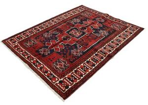 Tappeto Lori Geometrico Rosso Blu Scuro 167x210 Cm