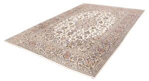 Tappeto Kashan Medaglione Floreale Beige Blu 204x298 Cm