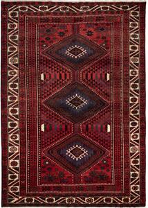 Tappeto Lori Geometrico Rosso Scuro Blu Scuro 222x320 Cm