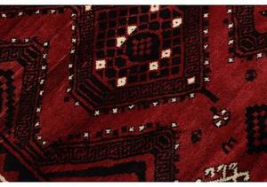 Tappeto Lori Geometrico Rosso Scuro Nero 235x300 Cm
