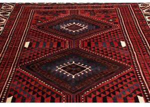 Tappeto Lori Geometrico Rosso Scuro Blu Scuro 222x320 Cm