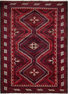 Tappeto Lori Geometrico Rosso Scuro Blu Notte 225x305 Cm