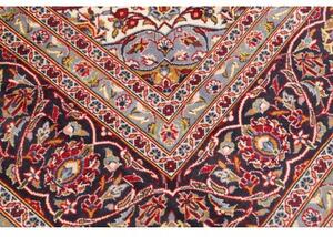 Tappeto Ardakan Medaglione Floreale Rosso Blu Scuro 252x354 Cm