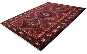 Tappeto Lori Geometrico Rosso Scuro Blu Notte 225x305 Cm