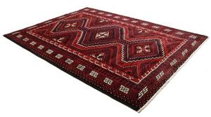 Tappeto Lori Geometrico Rosso Scuro Blu Notte 225x305 Cm