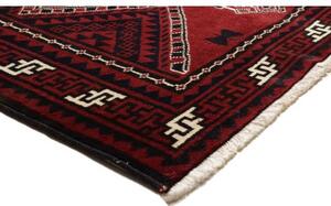 Tappeto Lori Geometrico Rosso Scuro Nero 215x305 Cm