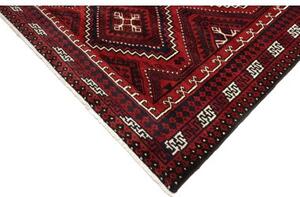 Tappeto Lori Geometrico Rosso Scuro Blu Notte 225x305 Cm