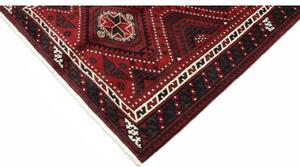 Tappeto Lori Geometrico Rosso Scuro Blu Scuro 170x265 Cm