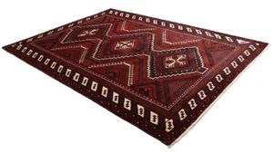 Tappeto Lori Geometrico Bordeaux Avorio 225x310 Cm