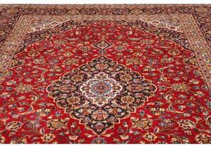 Tappeto Ardakan Medaglione Floreale Rosso Blu Scuro 252x354 Cm