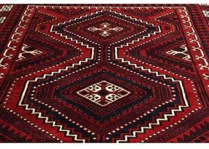 Tappeto Lori Geometrico Rosso Scuro Blu Notte 225x305 Cm