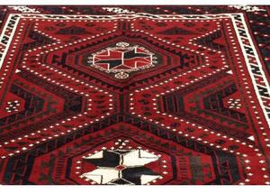 Tappeto Lori Geometrico Rosso Scuro Blu Scuro 170x265 Cm