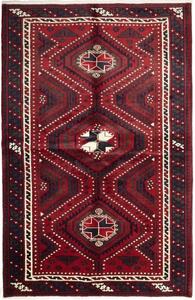 Tappeto Lori Geometrico Rosso Scuro Blu Scuro 170x265 Cm