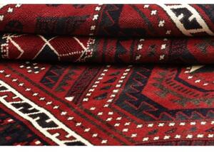 Tappeto Lori Geometrico Rosso Scuro Blu Scuro 170x265 Cm