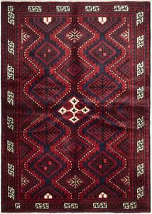 Tappeto Lori Geometrico Rosso Scuro Blu Scuro 186x260 Cm