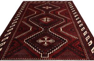 Tappeto Lori Geometrico Bordeaux Avorio 225x310 Cm
