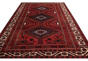 Tappeto Lori Geometrico Rosso Scuro Blu Scuro 222x320 Cm