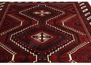 Tappeto Lori Geometrico Bordeaux Avorio 225x310 Cm
