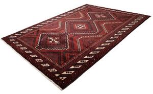 Tappeto Lori Geometrico Bordeaux Avorio 225x310 Cm