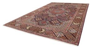 Tappeto Nadjafabad Stilizzato Rosso Bordeaux Blu Notte 305x430 Cm