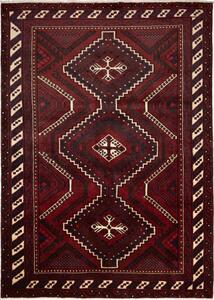 Tappeto Lori Geometrico Bordeaux Avorio 225x310 Cm