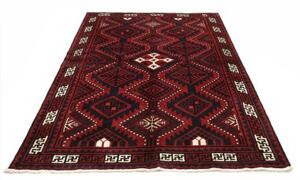 Tappeto Lori Geometrico Rosso Scuro Blu Scuro 186x260 Cm