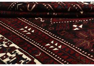 Tappeto Lori Stilizzato Rosso Scuro Nero 228x317 Cm