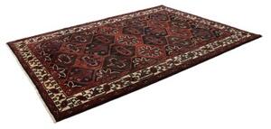 Tappeto Lori Stilizzato Rosso Scuro Nero 207x283 Cm