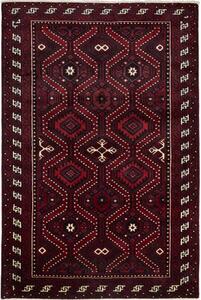 Tappeto Lori Geometrico Rosso Bordeaux Blu Scuro 176x263 Cm