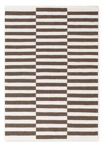 Tappeto bianco/marrone in lana reversibile/tessuto a mano 120x180 cm Vika – Hanse Home