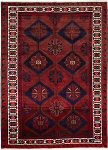 Tappeto Lori Geometrico Rosso Blu Scuro 200x270 Cm