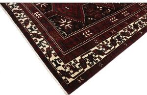 Tappeto Lori Stilizzato Rosso Scuro Nero 228x317 Cm