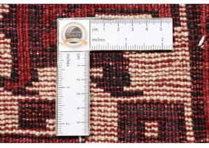Tappeto Lori Stilizzato Rosso Scuro Nero 207x283 Cm