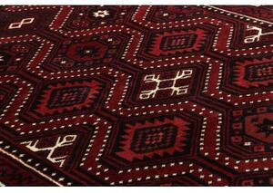 Tappeto Lori Geometrico Rosso Bordeaux Blu Scuro 176x263 Cm