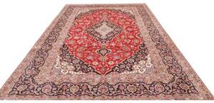 Tappeto Ardakan Medaglione Floreale Rosso Blu Scuro 250x352 Cm