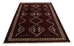 Tappeto Lori Geometrico Rosso Scuro Nero 170x262 Cm