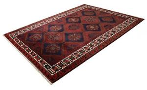 Tappeto Lori Geometrico Rosso Blu Scuro 200x270 Cm
