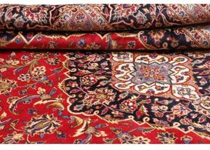 Tappeto Ardakan Medaglione Floreale Rosso Blu Scuro 250x352 Cm