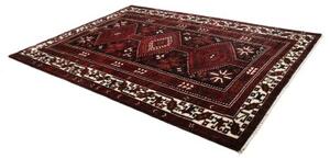 Tappeto Lori Stilizzato Rosso Scuro Nero 228x317 Cm
