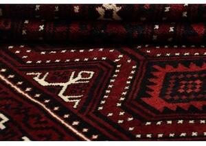 Tappeto Lori Geometrico Rosso Bordeaux Blu Scuro 176x263 Cm