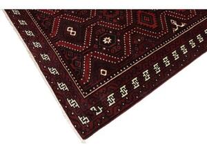 Tappeto Lori Geometrico Rosso Bordeaux Blu Scuro 176x263 Cm