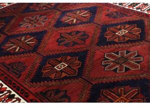 Tappeto Lori Geometrico Rosso Blu Scuro 200x270 Cm