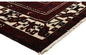 Tappeto Lori Stilizzato Rosso Scuro Nero 228x317 Cm