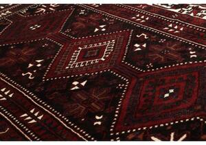 Tappeto Lori Stilizzato Rosso Scuro Nero 228x317 Cm
