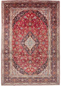 Tappeto Ardakan Medaglione Floreale Rosso Blu Scuro 227x334 Cm