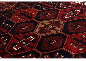 Tappeto Lori Geometrico Rosso Blu Scuro 174x266 Cm