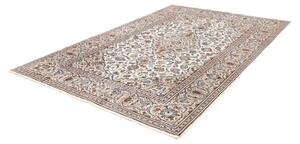 Tappeto Kashan Medaglione Floreale Avorio Blu 196x293 Cm