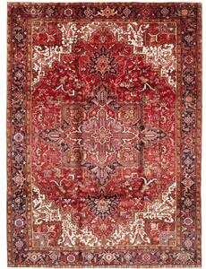 Tappeto Gorawan Stilizzato Rosso Blu Scuro 253x340 Cm