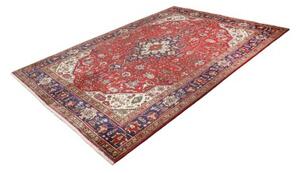 Tappeto Tabriz Stilizzato Rosso Blu Scuro 198x287 Cm