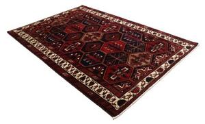 Tappeto Lori Geometrico Rosso Blu Scuro 174x266 Cm